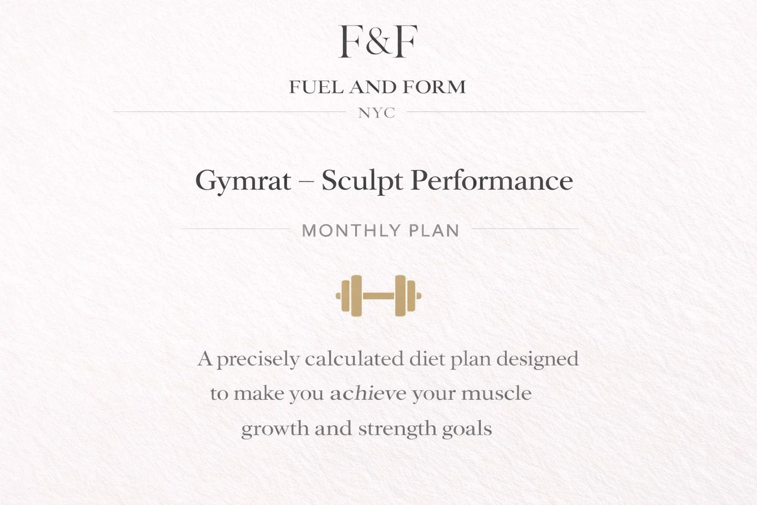 Gymrat - Sculpt performance & Health