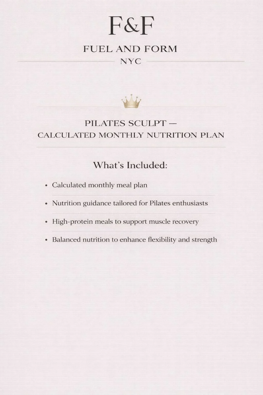 Pilates Sculpt Essential Monthly
