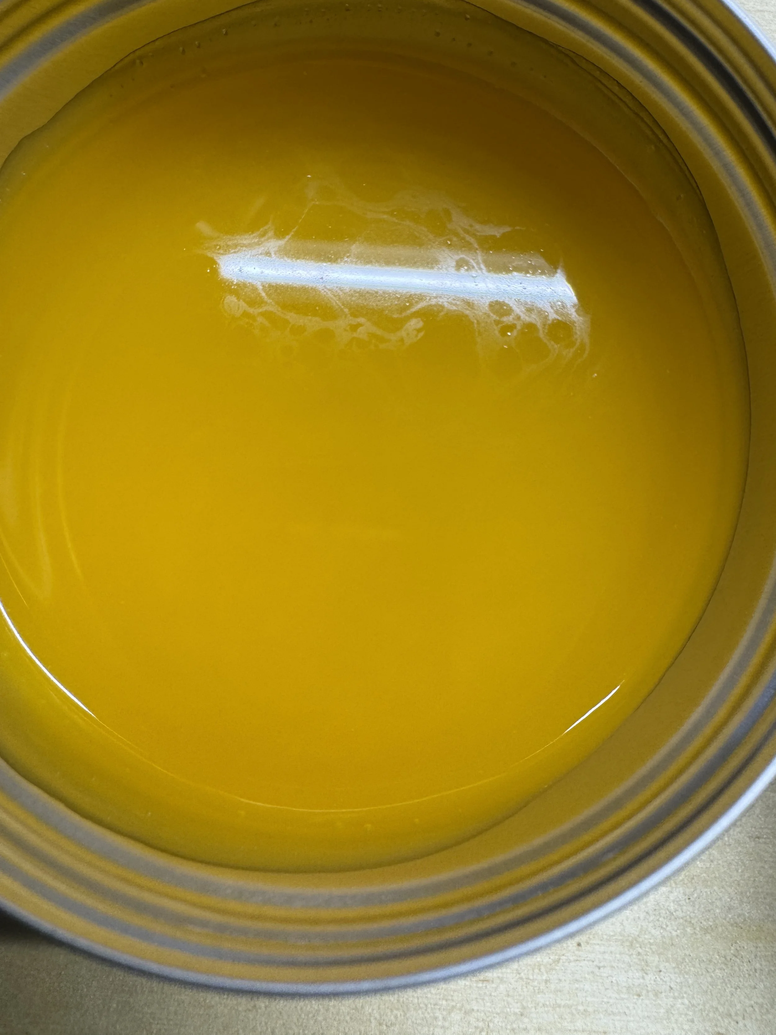 Poured hot and sealed