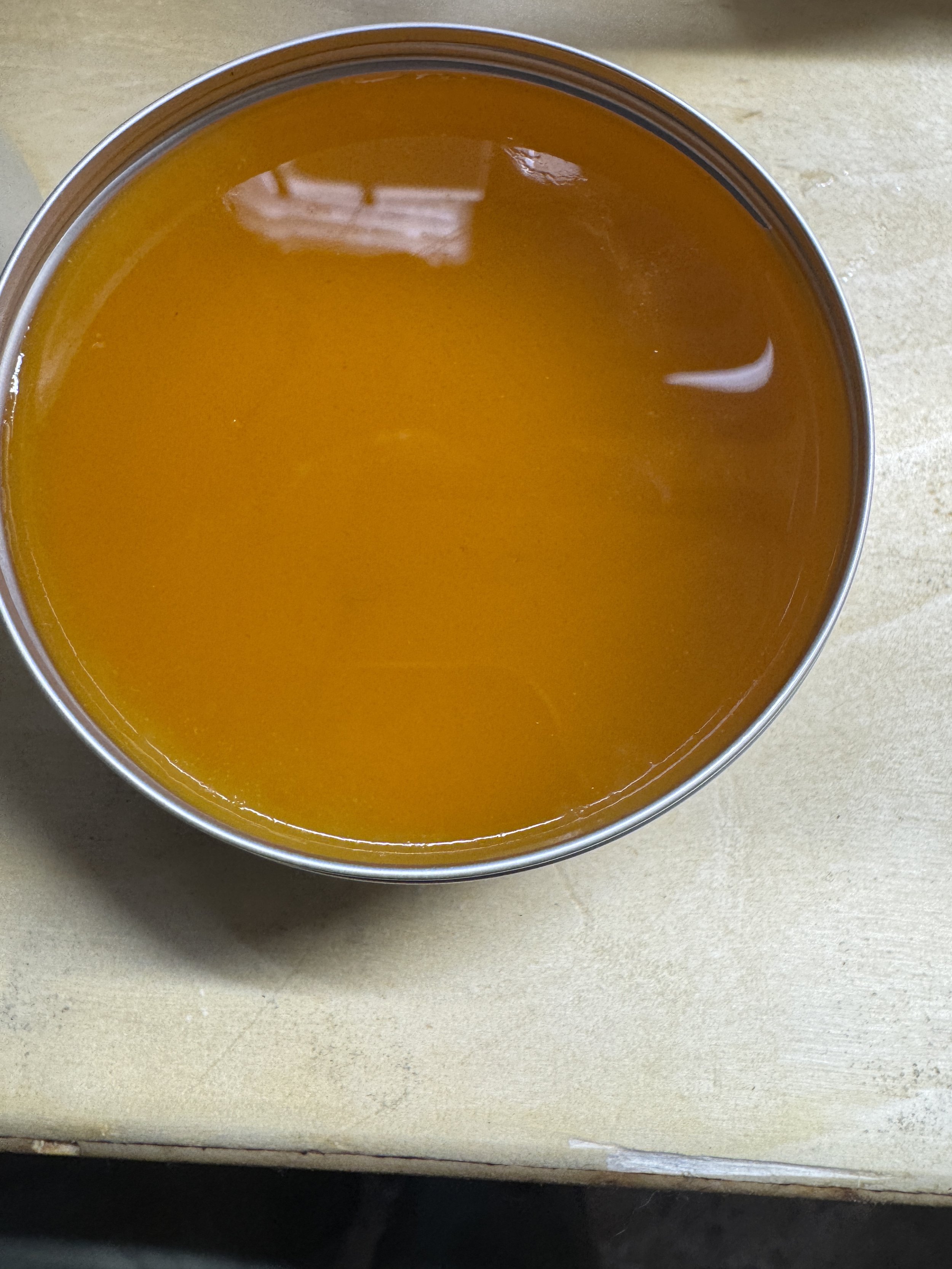 Poured hot and sealed.