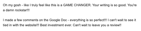 Screenshot:  I truly feel like this is a GAME CHANGER