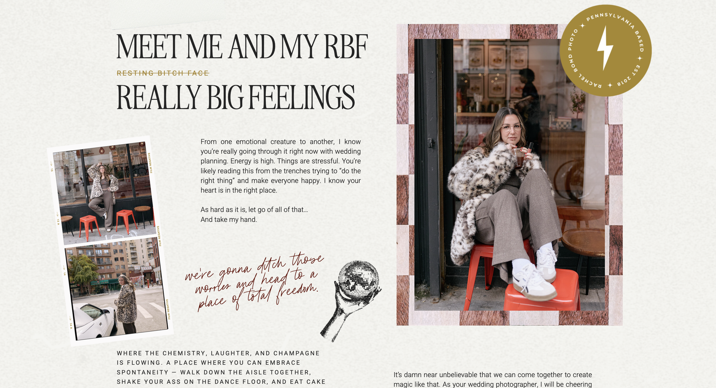 Portfolio of a website copywriter