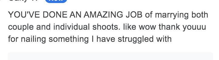 Screenshot:  thank you for nailing something I have struggled with
