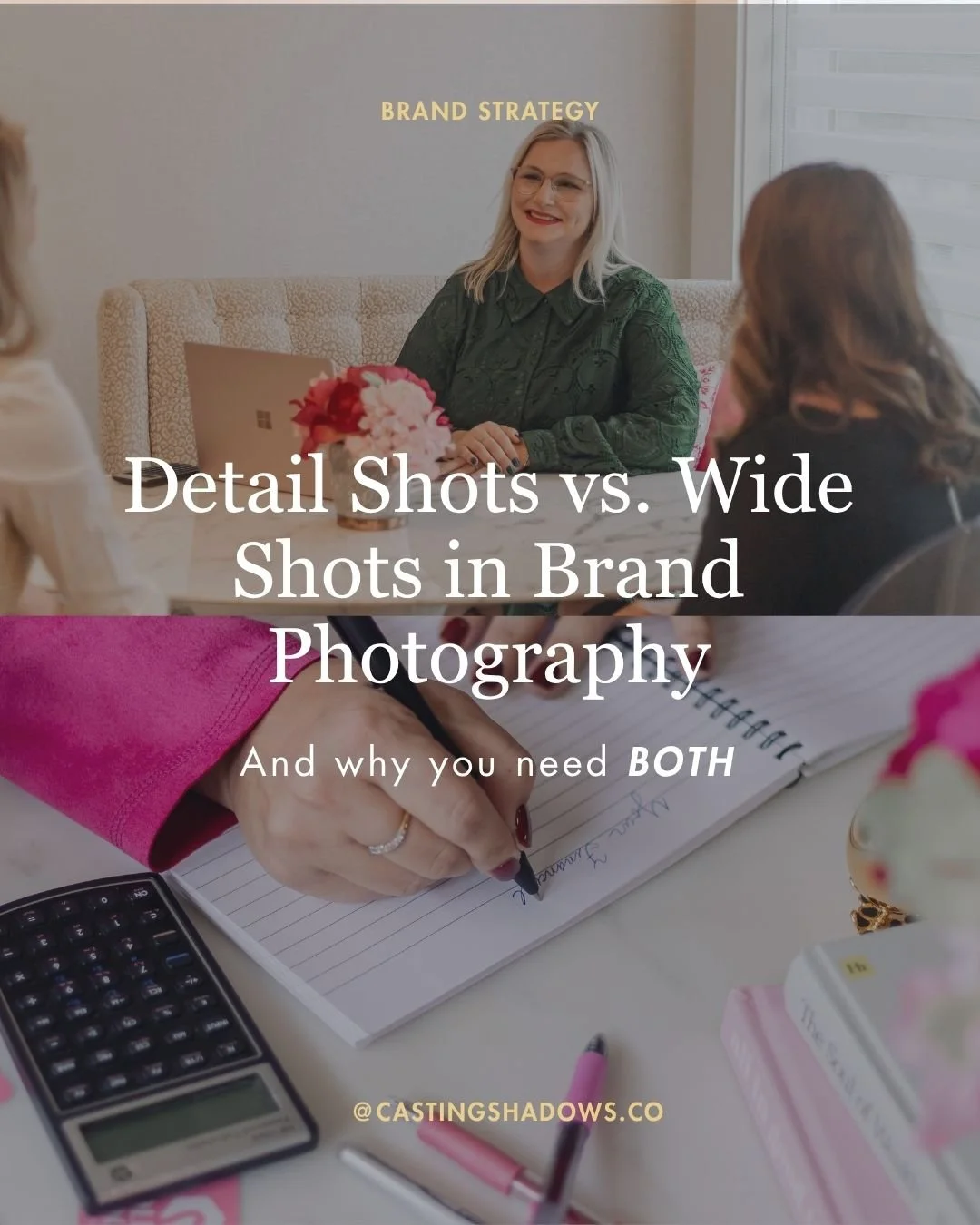 No two photos have the same effect! 👀

If you've ever wondered which photo is best for communicating a certain message in your marketing, hopefully this breakdown clears things up.

Wide Shots: Great for communicating overarching concepts or showing