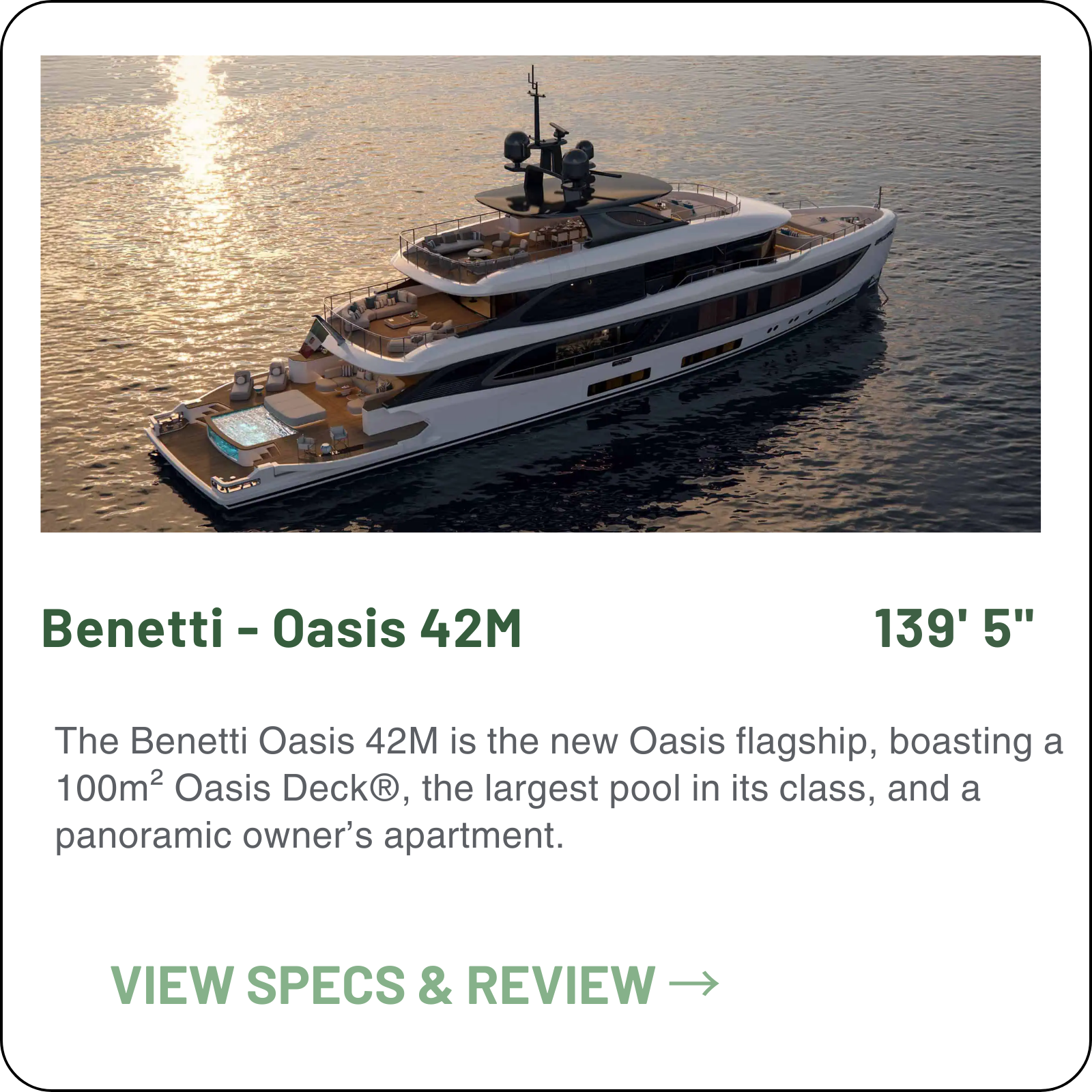 Model Card - Benetti - Oasis 42M.png