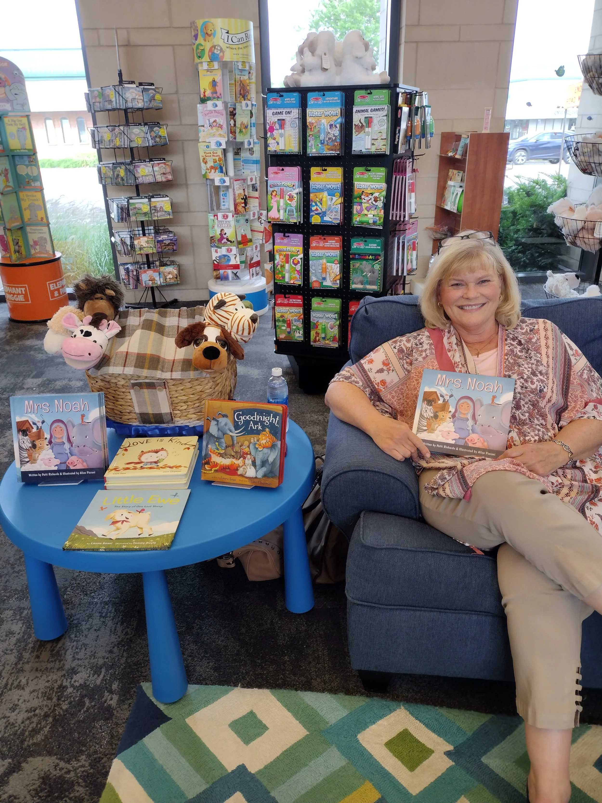 Patti Richards author visit at Baker Bookhouse in Grand Rapids, MI