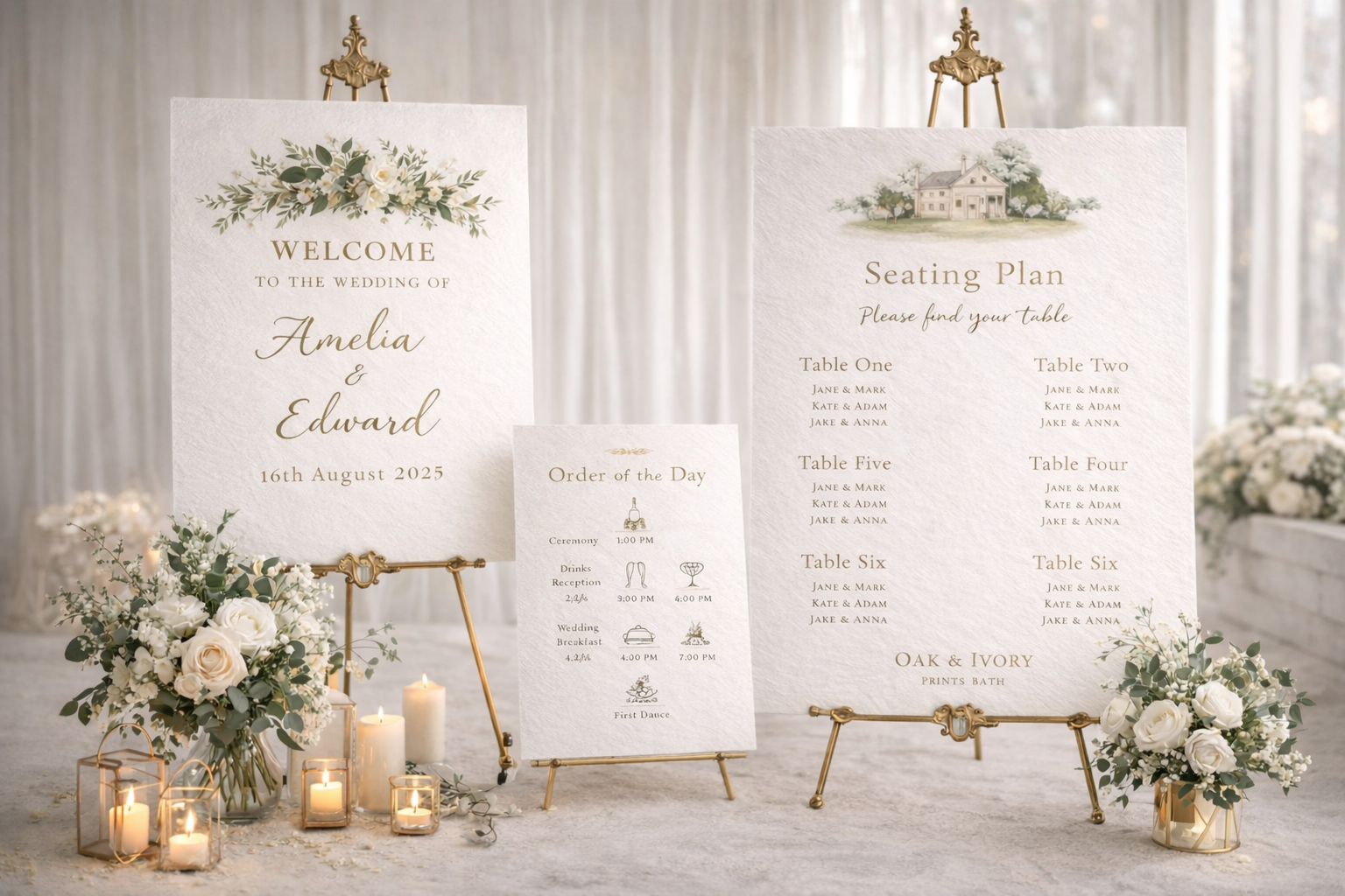 Wedding Signage & Seating Plans