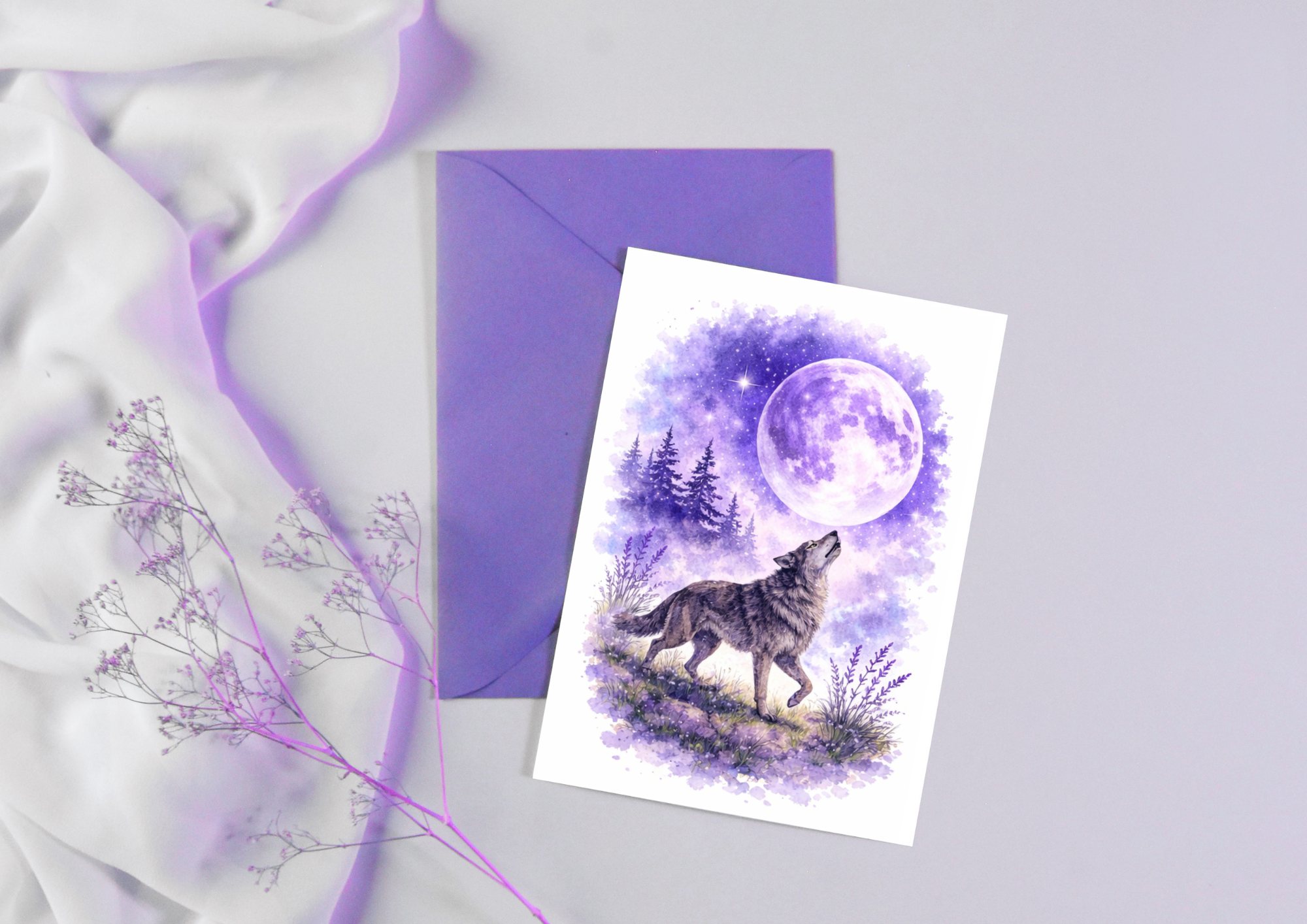 Mystical Watercolour Print 1 A5