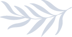Stylized blue leaf or branch illustration.