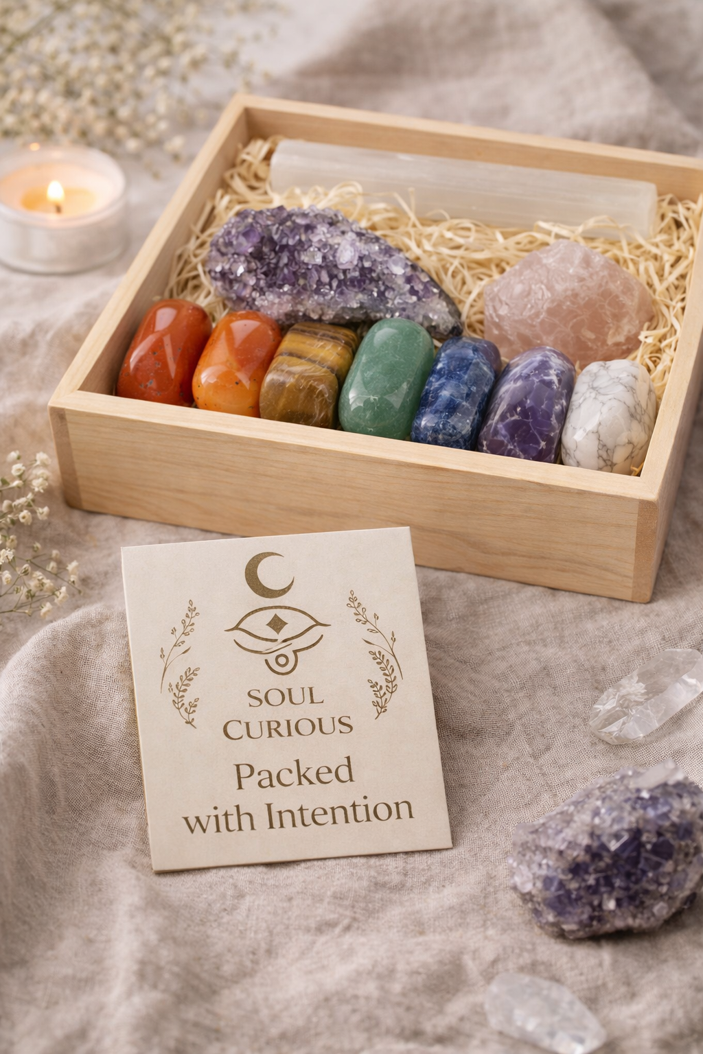 Chakra Intention Crystal Set