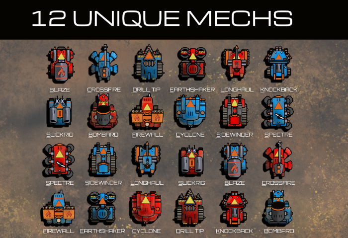The Mechs of Battlepaths: Raiders of the Wasteland