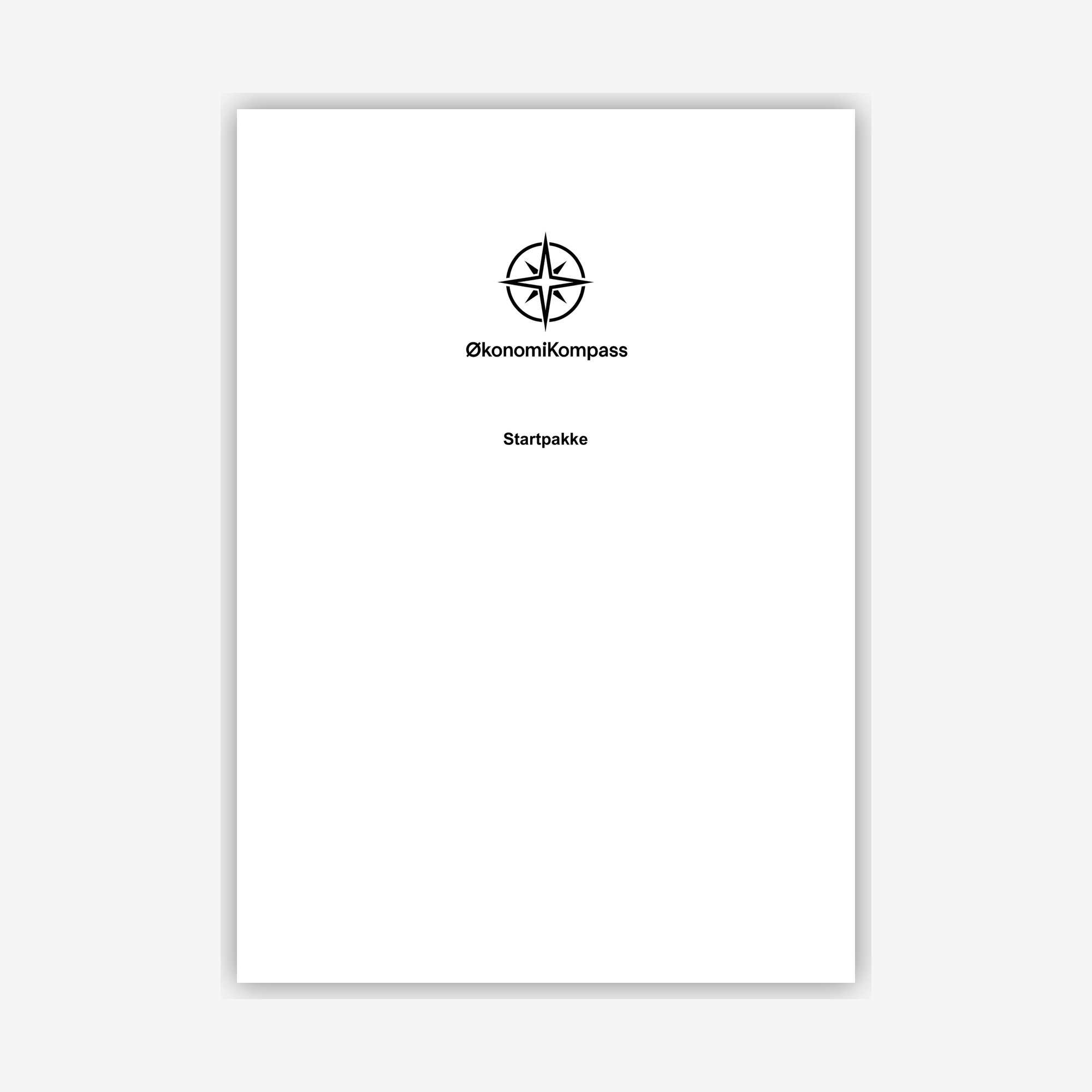 ØkonomiKompass - Startpakke