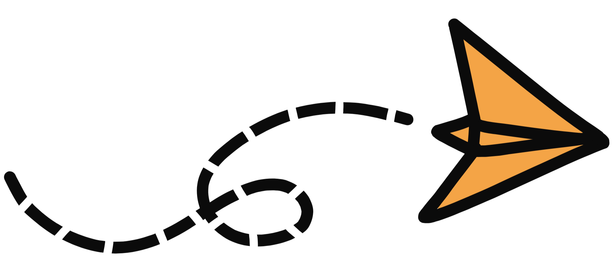 A paper plane graphic for Beaumont Children's Center in Portland, Oregon