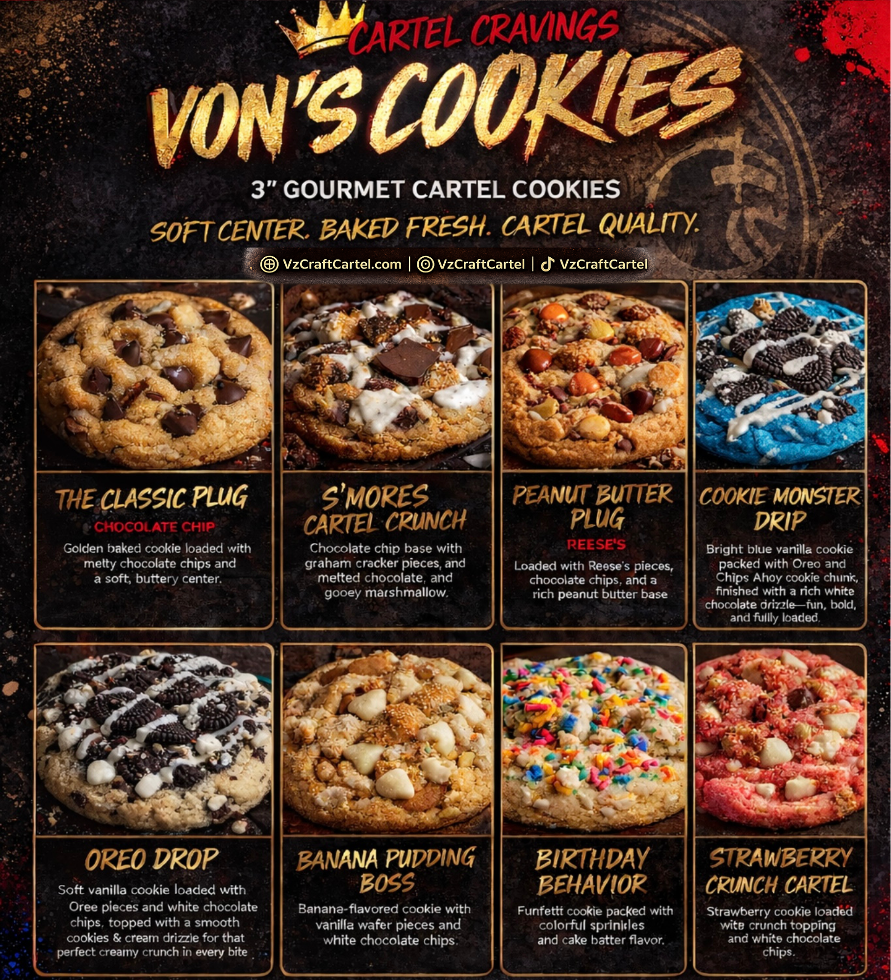 Von's Gourmet Cartel Cookies