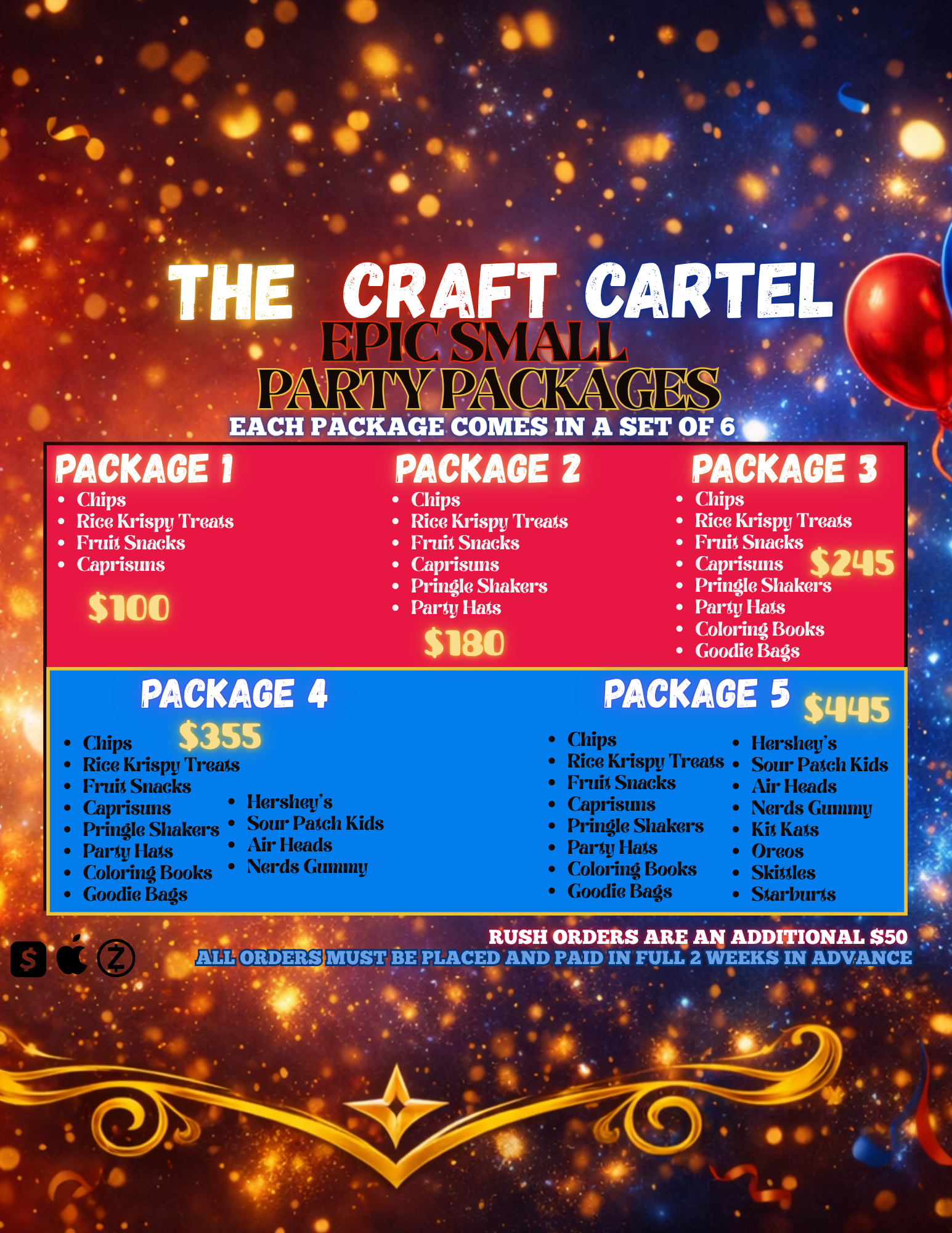 Epic Small Party Package