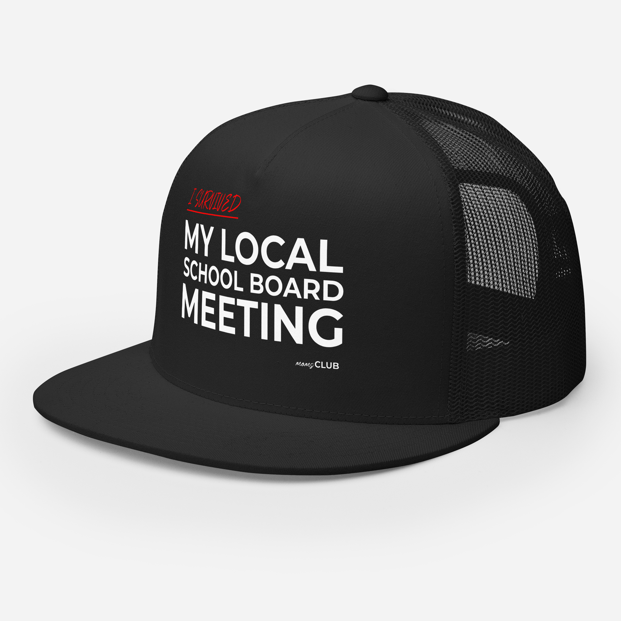 MC "I Survived" Trucker Cap Black