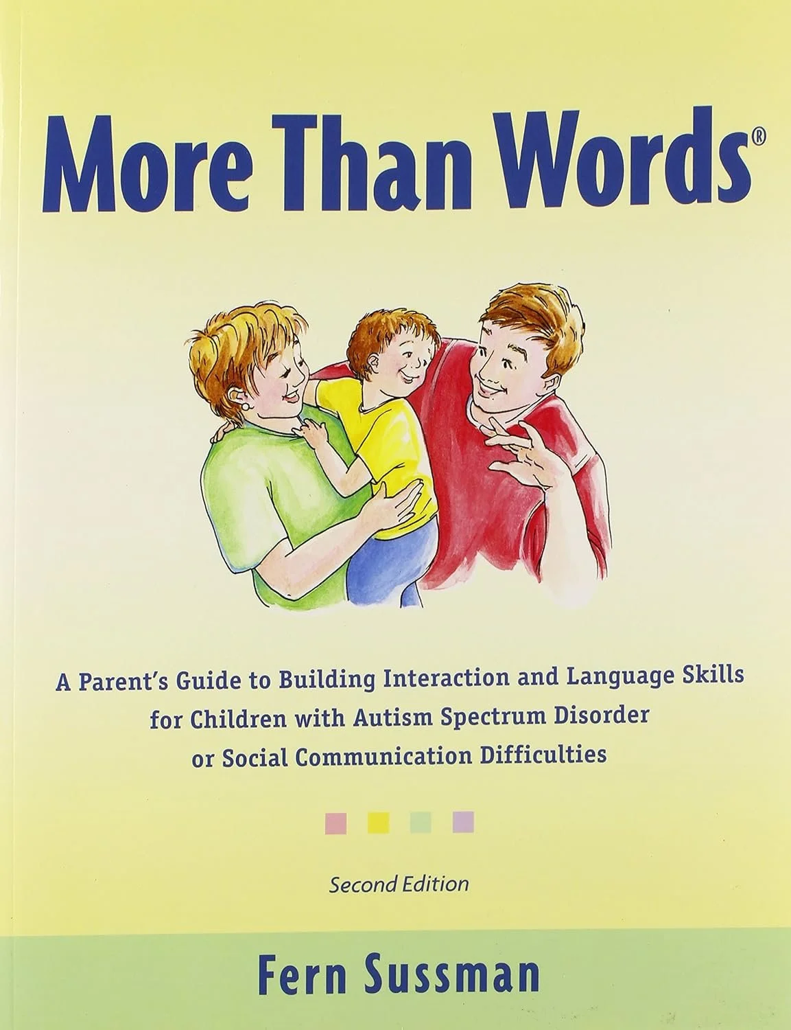 Book  'More Than Words'  a parent's guide for children with autism or social communication difficulties, authored by Fern Sussman.