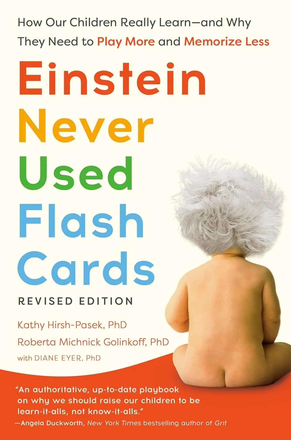 book "Einstein Never Used Flash Cards" recommended by SLP to parents