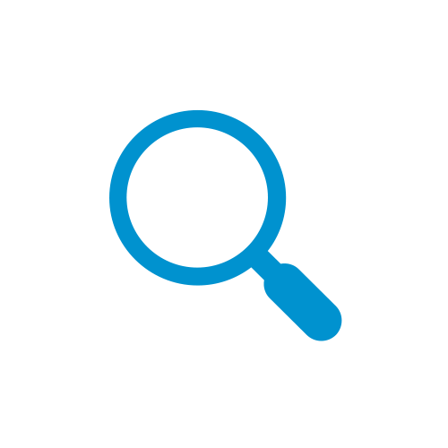 Illustration eines blauen Mikroskops auf schwarzem Hintergrund.