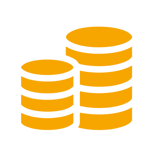 Symbolbild mit goldfarbenen Münzstapeln.