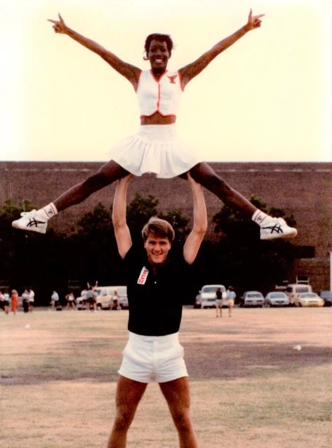 For six months in college I was disappearing and nobody knew. Including me.

I was still cheerleading. Still showing up.

The performance was flawless.
But I was not enrolled in school.

I had dropped almost 20 pounds.

I was having the time of my li