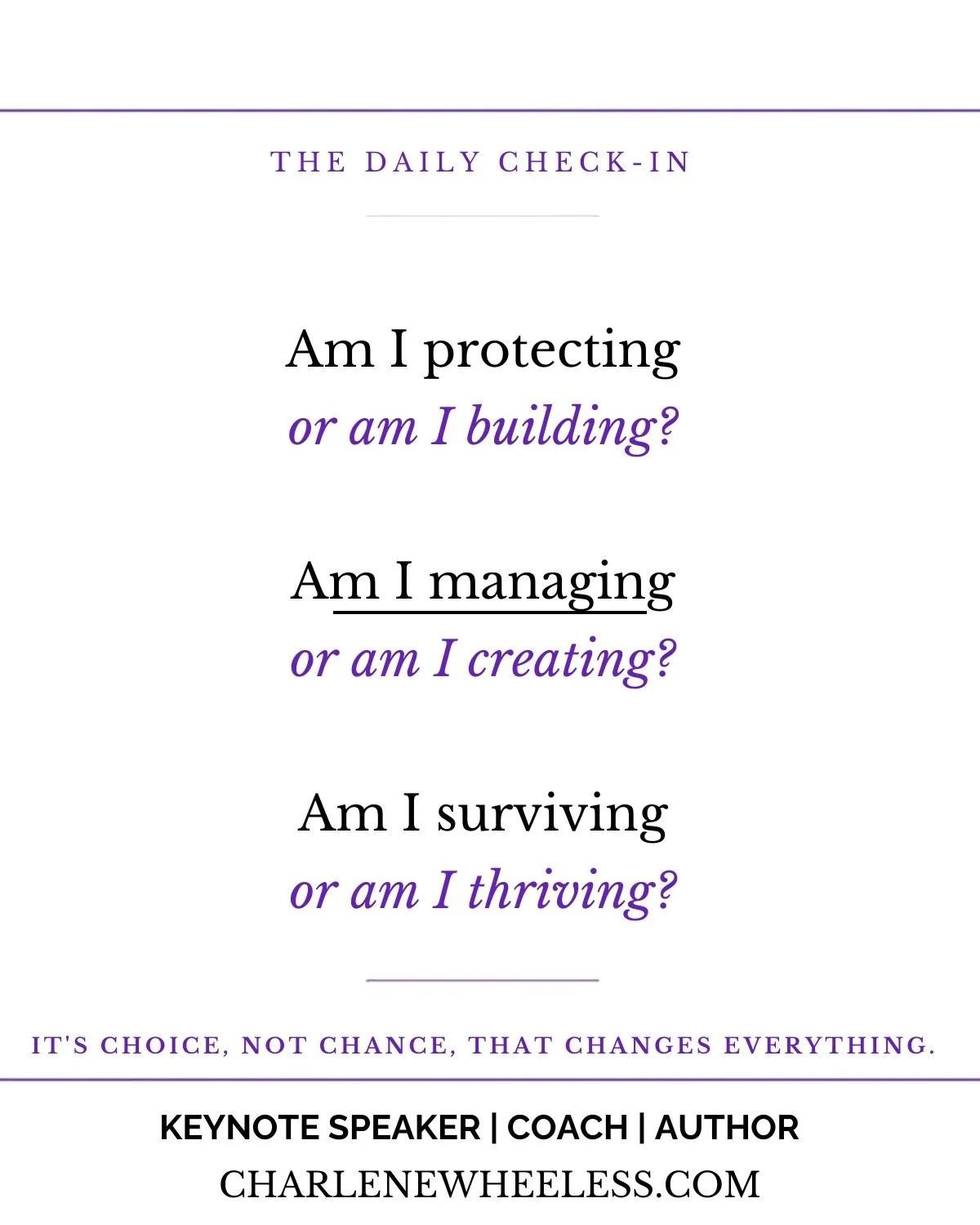 I ask myself the same question every single day. Am I looking at this from scarcity or from abundance? It has changed everything.

I didn't always know how to ask it.

For a long time I just lived my life and made my decisions and wondered why some o
