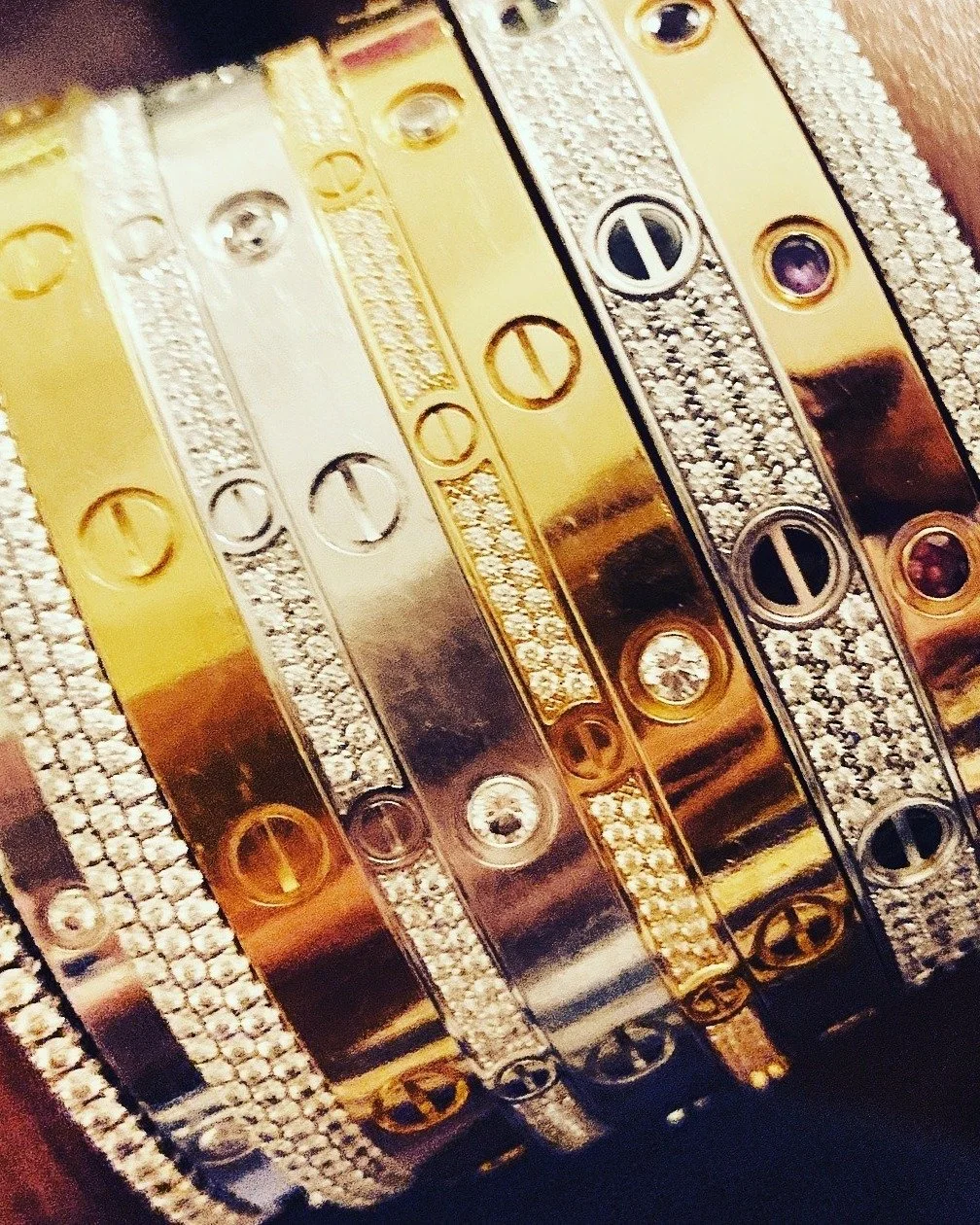 My husband called my bracelets conspicuous consumption. I corrected him. Conspicuous courage.

Because every time I look down at my wrist, I am not looking at jewelry.

I am looking at what I made it through.

Two cancers. 
Thirty years of rooms that