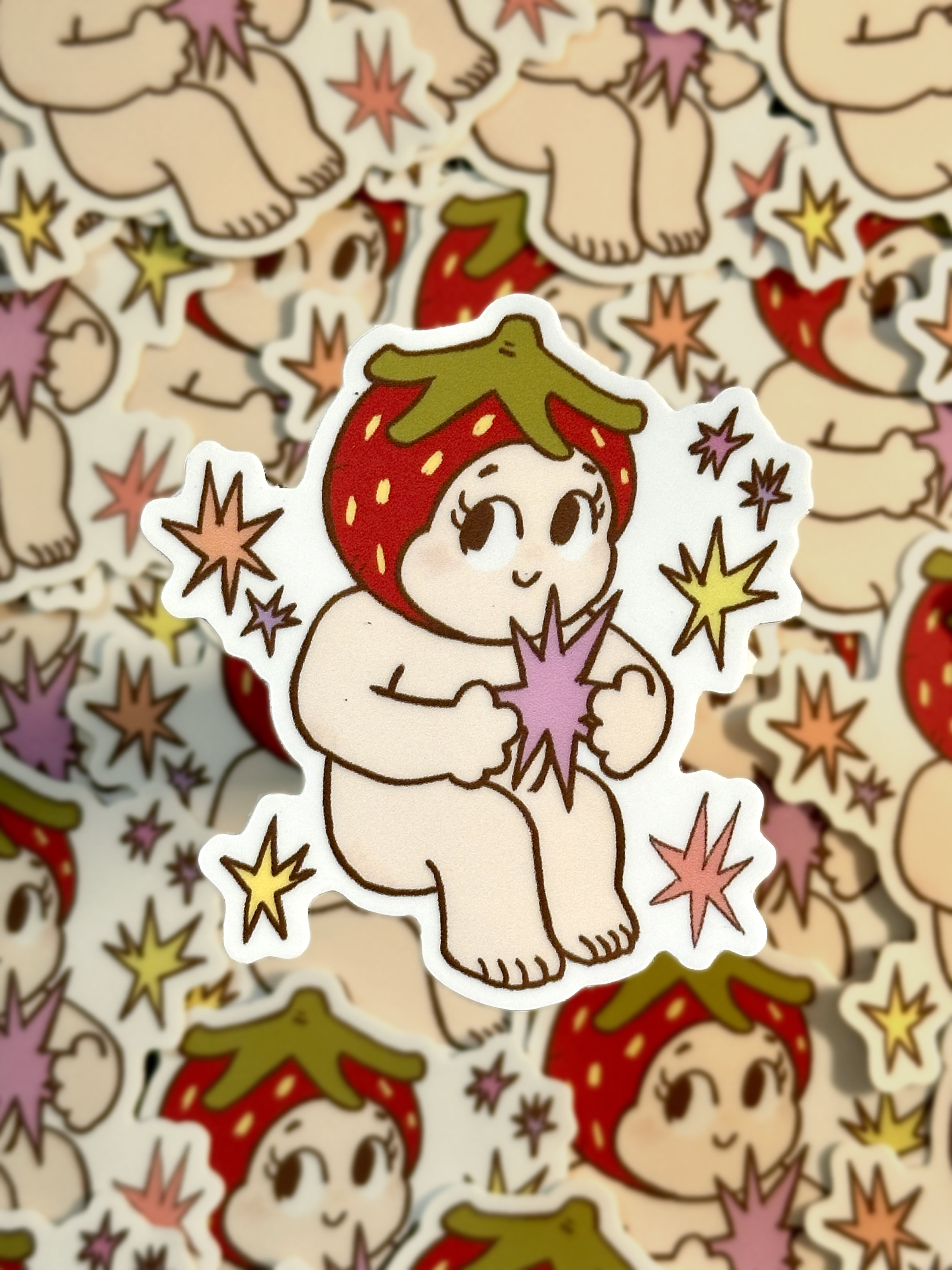 Sonny Strawberry Sticker