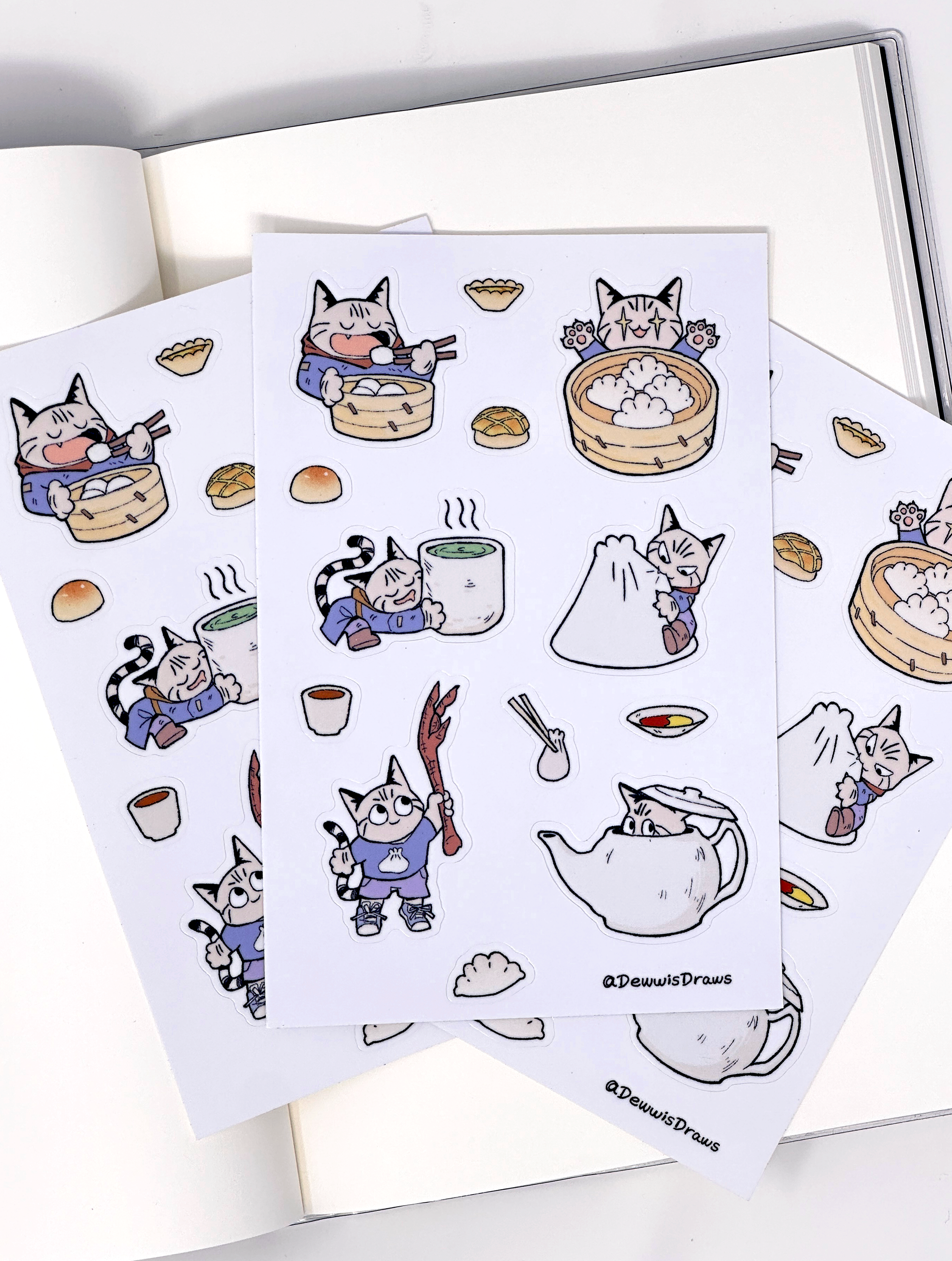 Durphy and Dim Sum Sticker Sheet