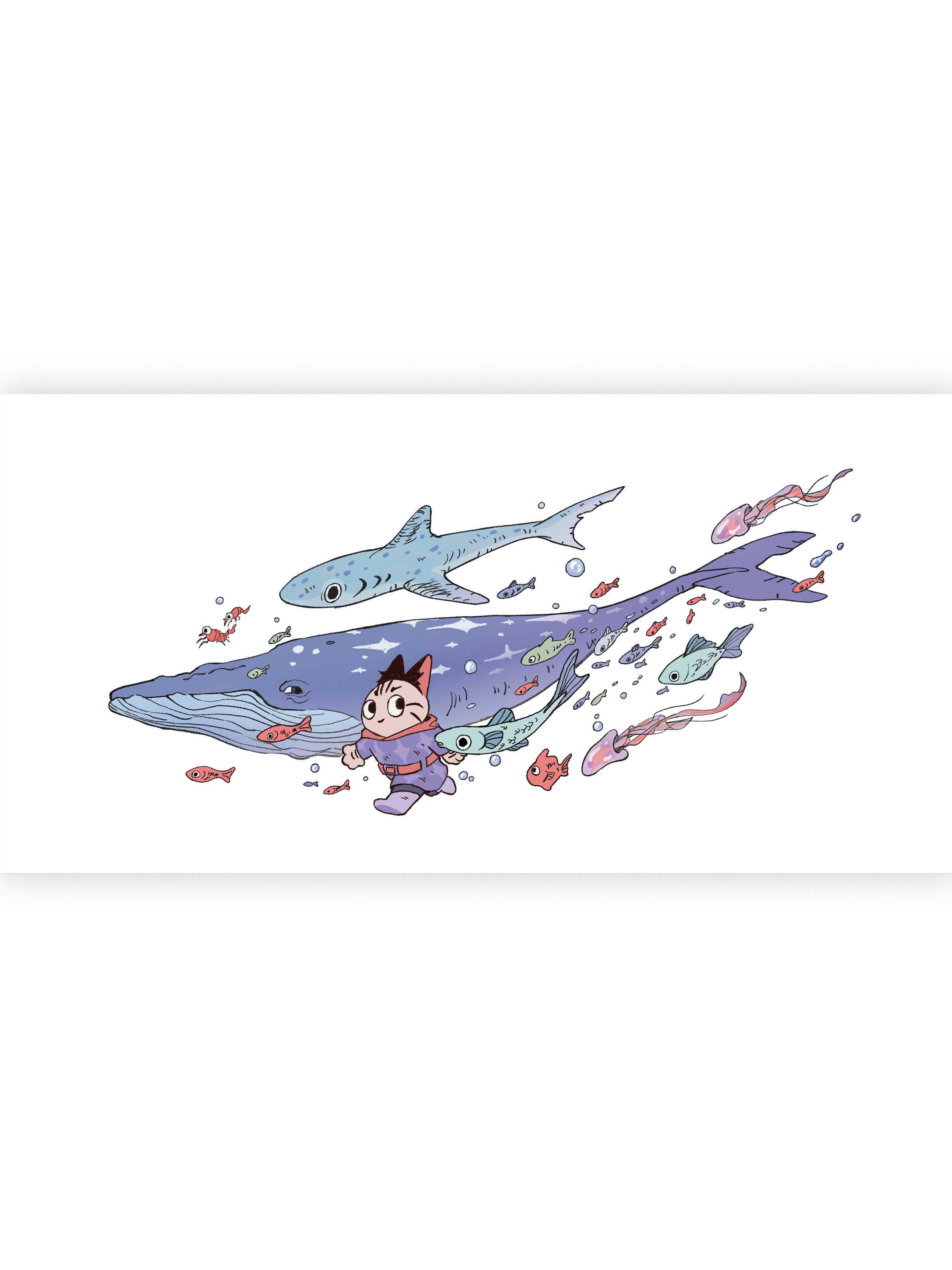 Durphy and The Fishies (Print)