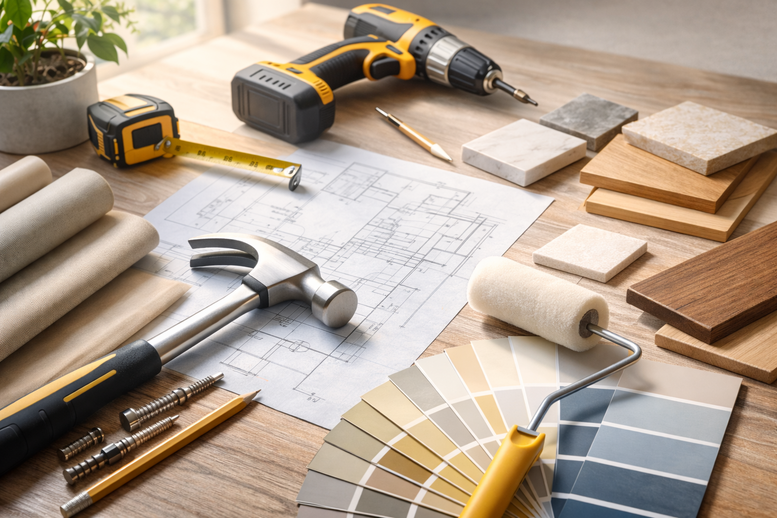 Home repair planning and renovation tools for handyman services in New Orleans Louisiana.