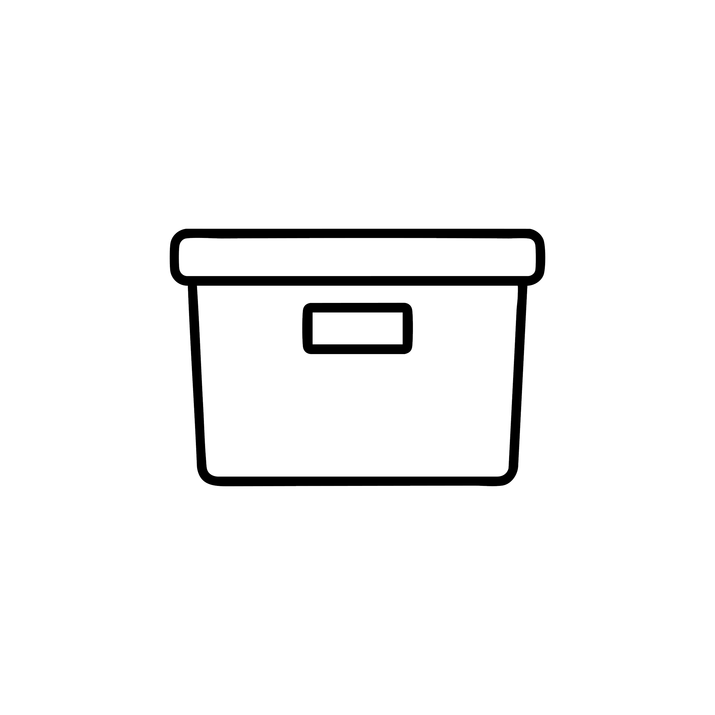 Line drawing of a nightstand with a small drawer and a flat surface on top