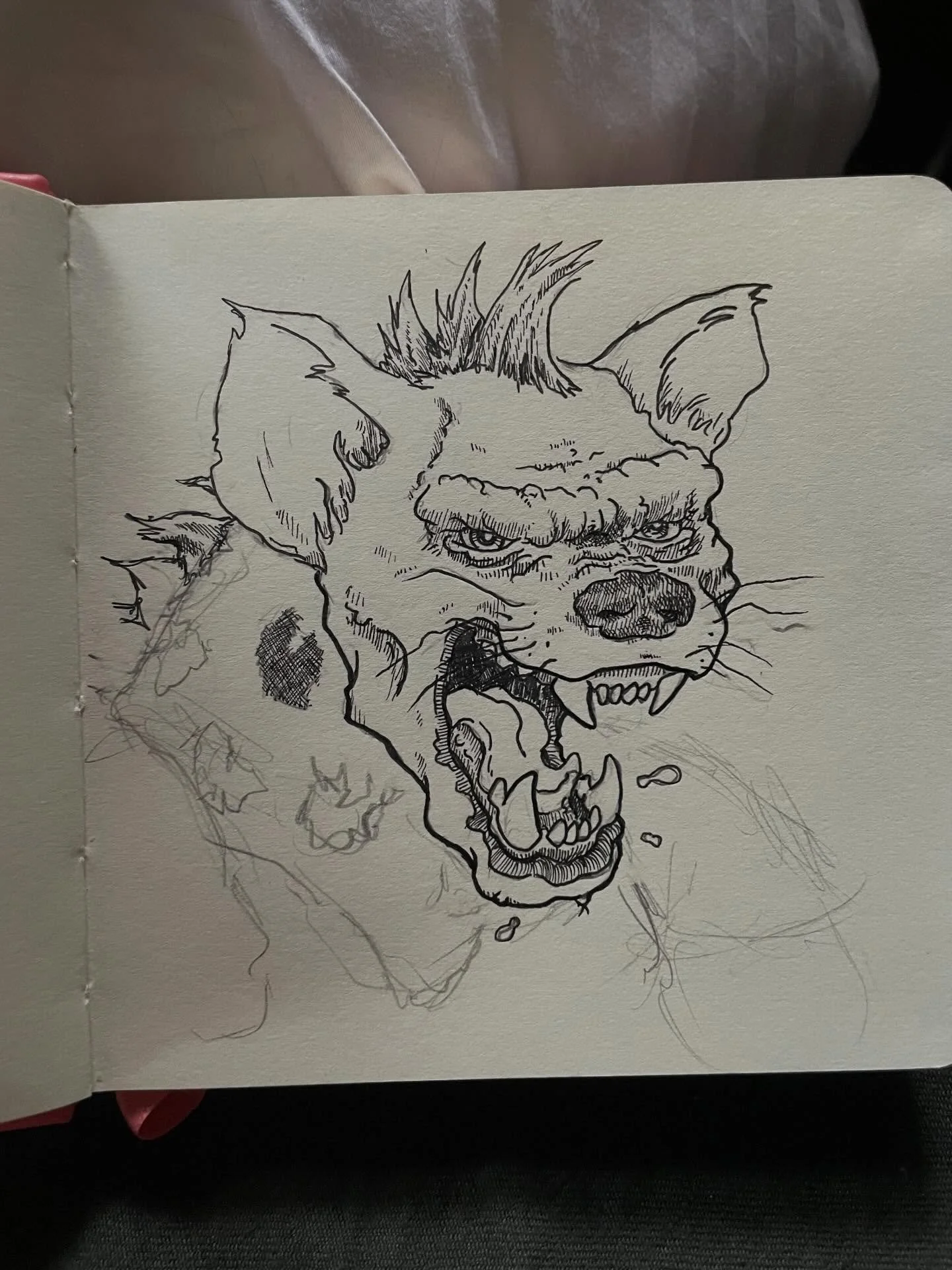 Got a new little sketchbook I decided was going to be for doing little sketches and studies of fun little monster designs. Like this gnoll and goblin and this little goat priest I shamelessly stole from @felixcolgrave &lsquo;s Double King animation.