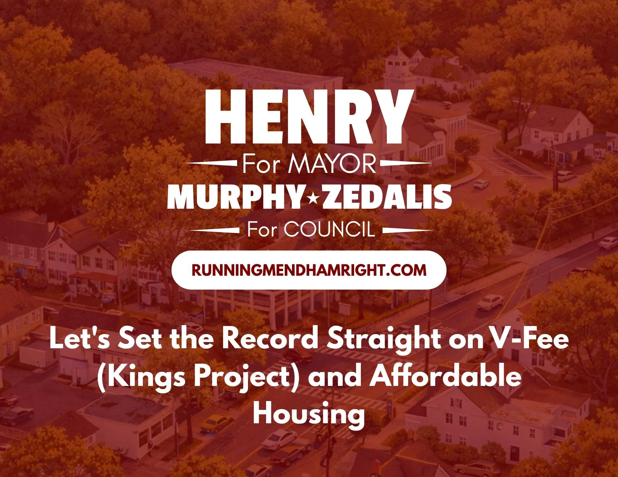 Fact versus Fiction: Let's Set the Record Straight on V-Fee (Kings Project) and Affordable Housing