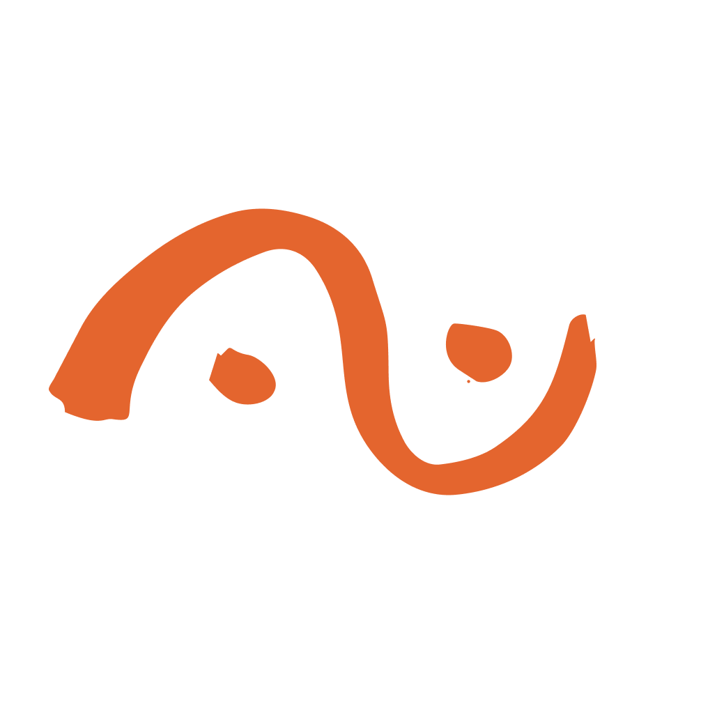 An ink drawing of a line, symbolising dialog.