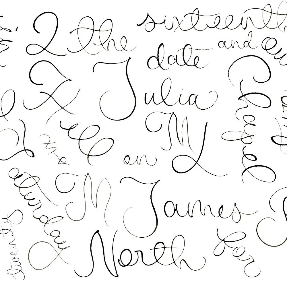 long lost save the date letters and words for J+J