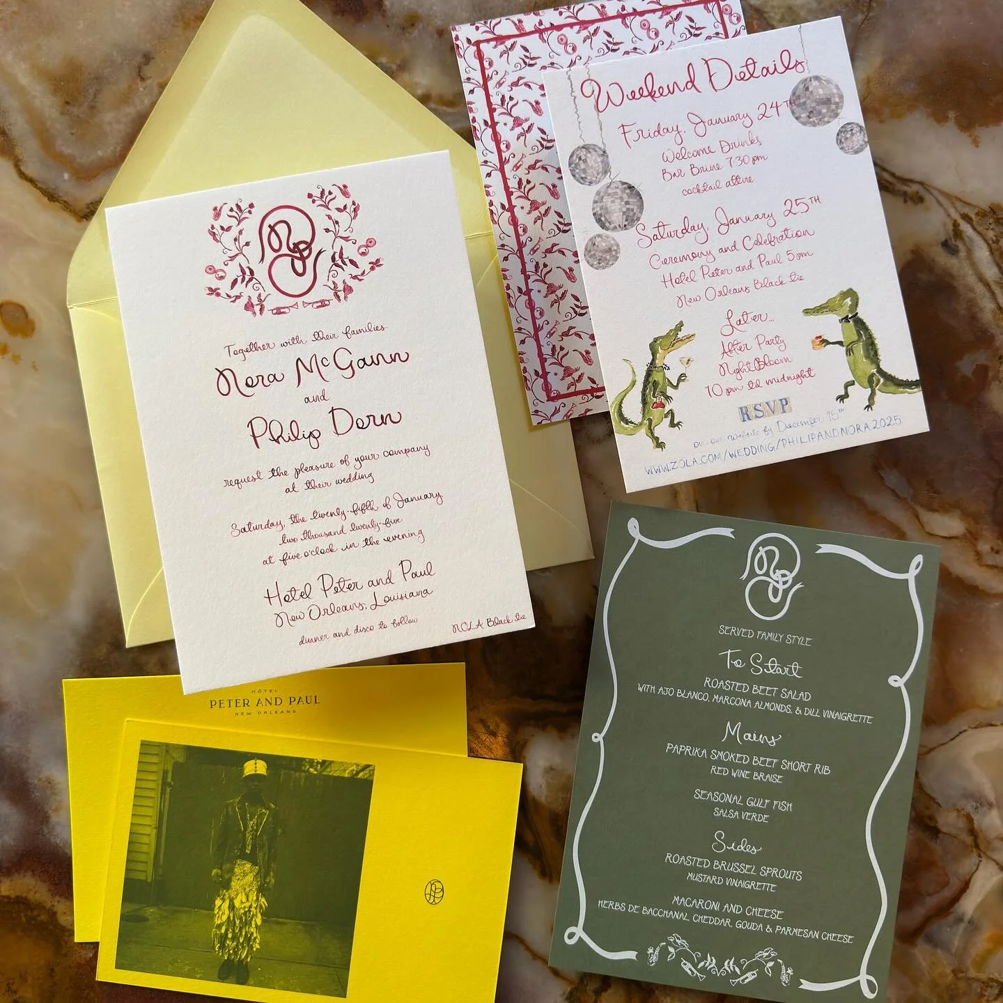 Full suite for a New Orleans wedding 🐊 ✨