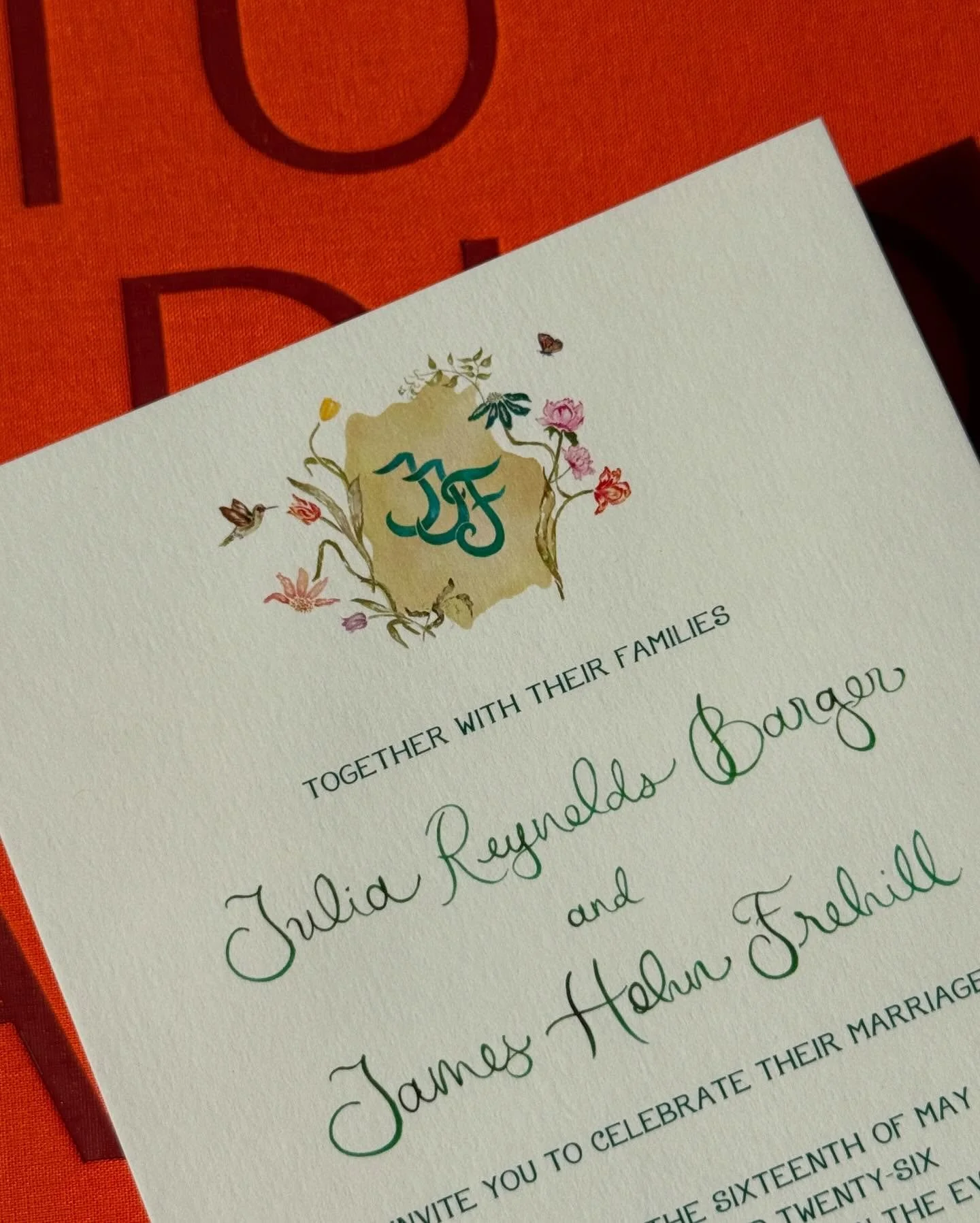 One week until J+J tie the knot 💛