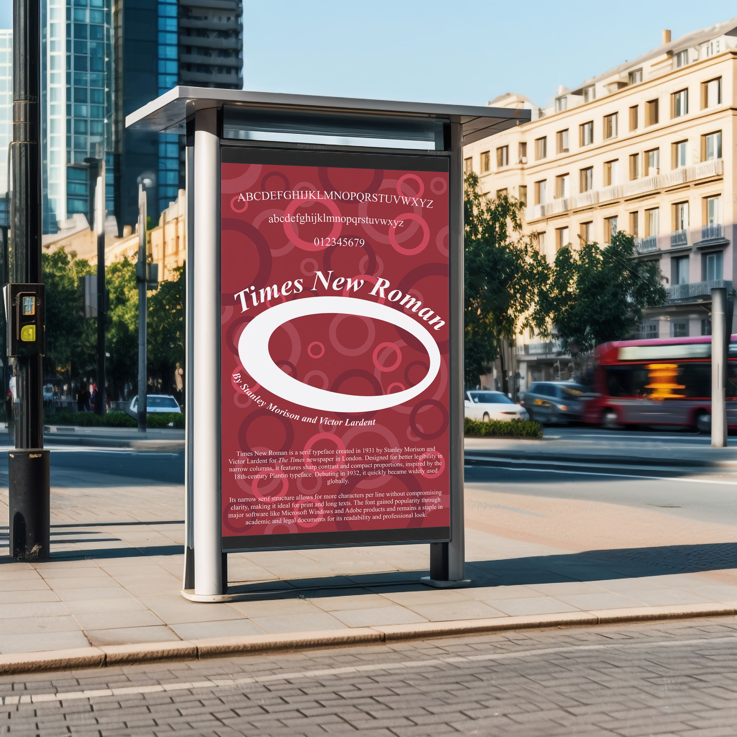 Typeface poster, project 1, mockup