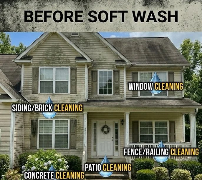 Transform Your Home Instantly 💧

Tired of dirt, algae, and stains making your home look older than it is? We&rsquo;ve got you covered.

At Sanders Outdoor Services, we specialize in soft washing &amp; pressure washing that safely restores your prope