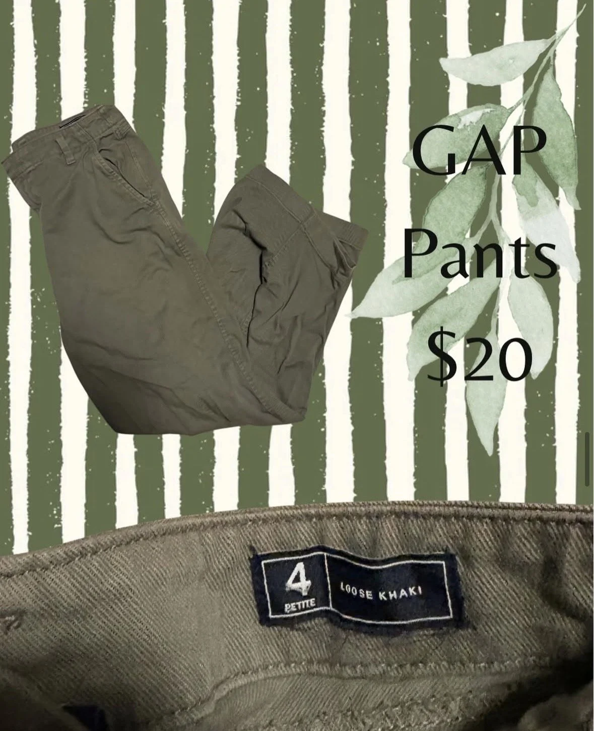GAP Green Pants