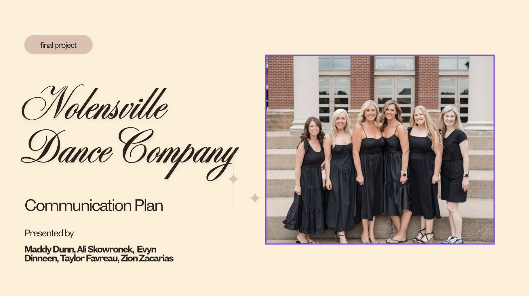 class project - comms plan