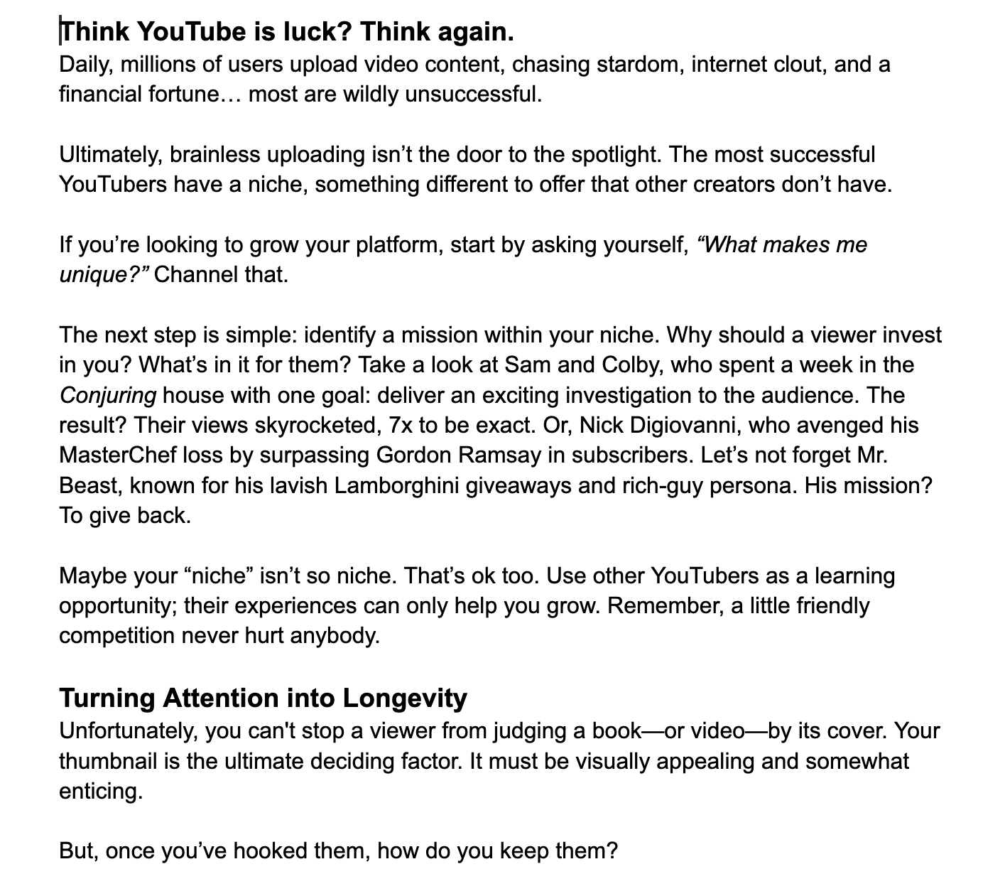 youtube article for bloxi studios 