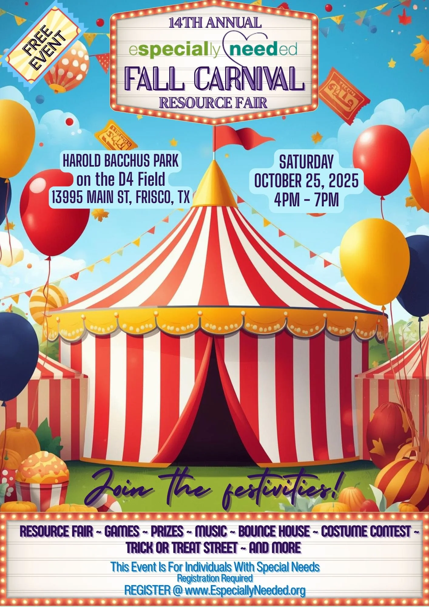 Especially Needed Fall Carnival