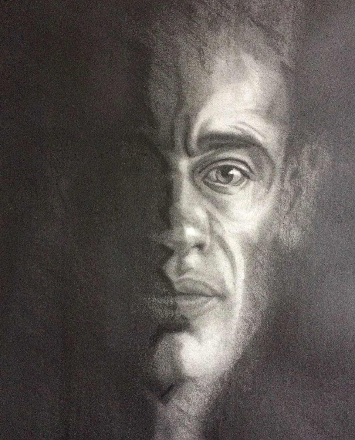 Self portrait from mirror 