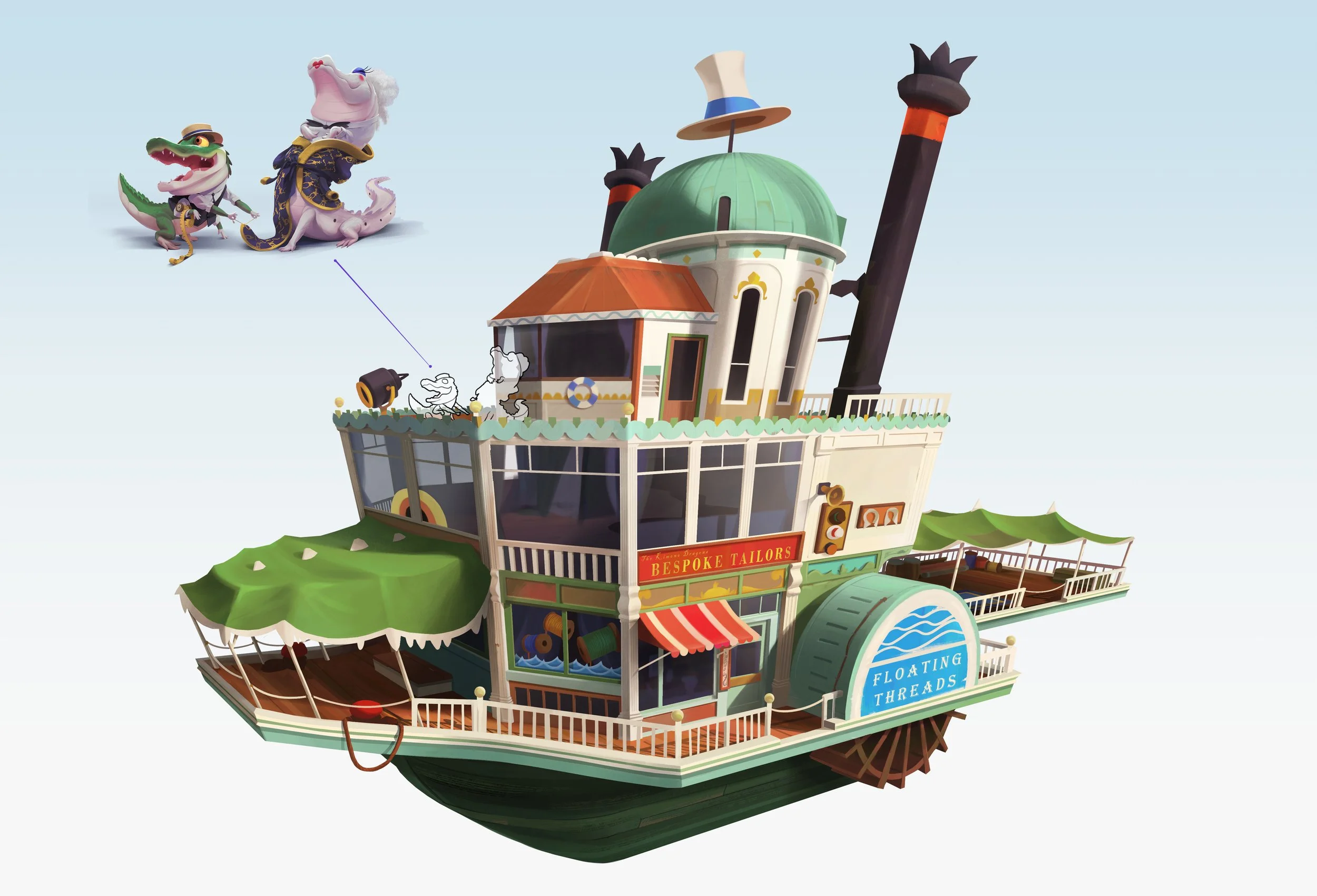 The Floating Threads tailor shop