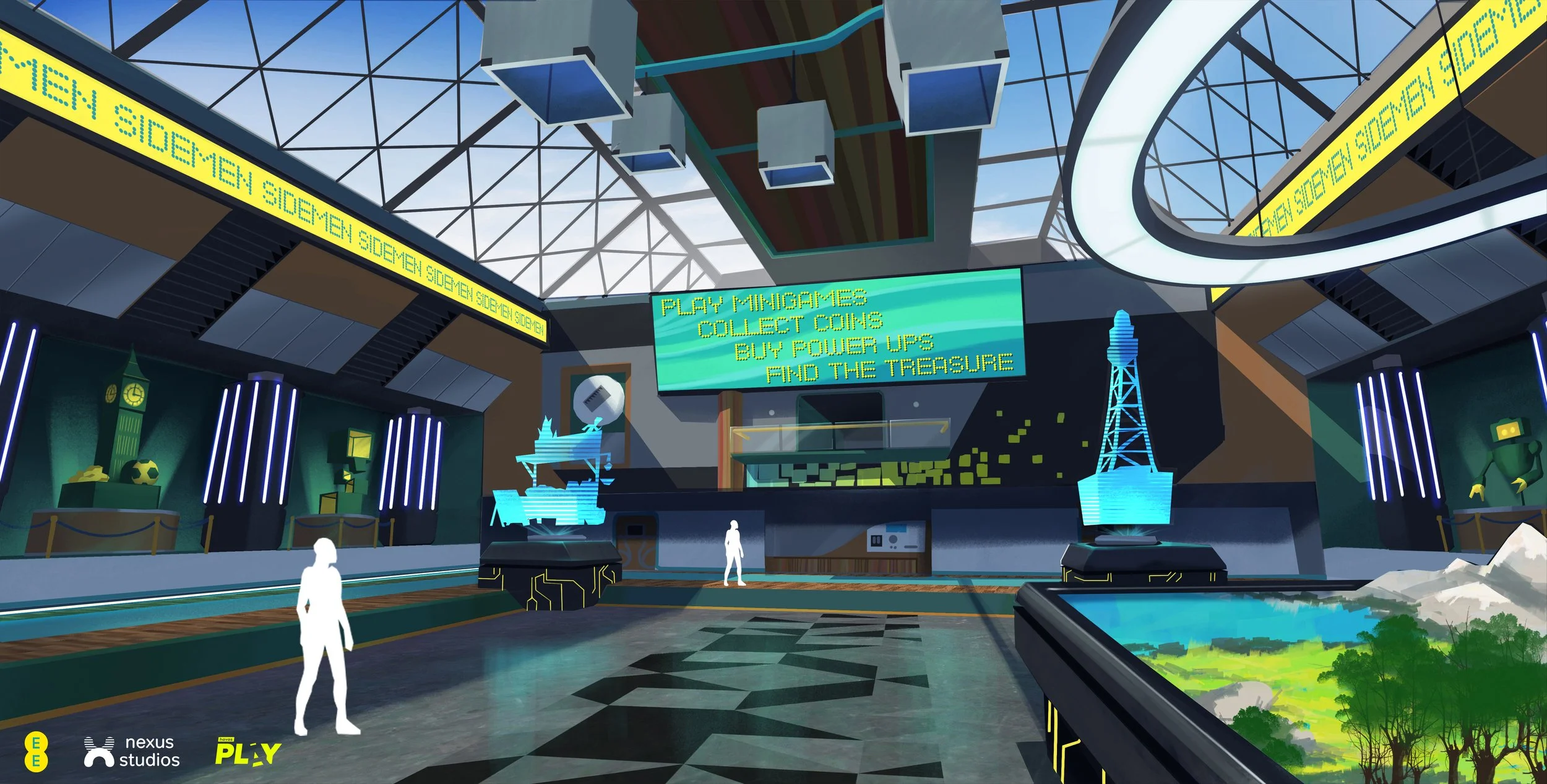 I built the level block-out in UE5 to playtest the space, then designed over the top of the block-in to define details for the 3D team.