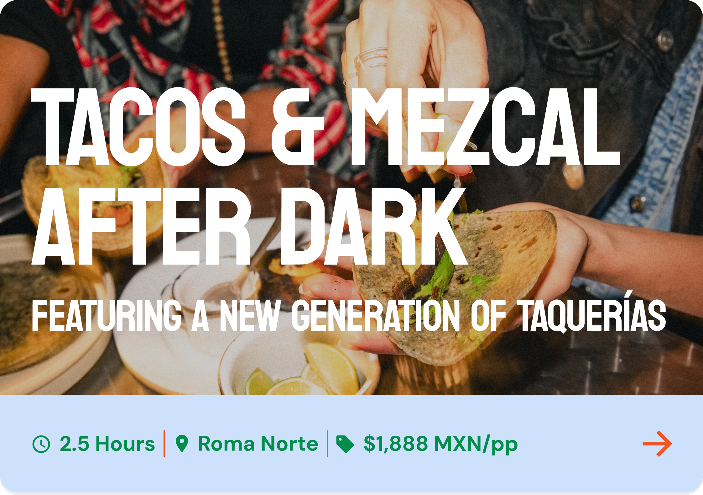 TACOS &amp; MEZCAL AFTER DARK