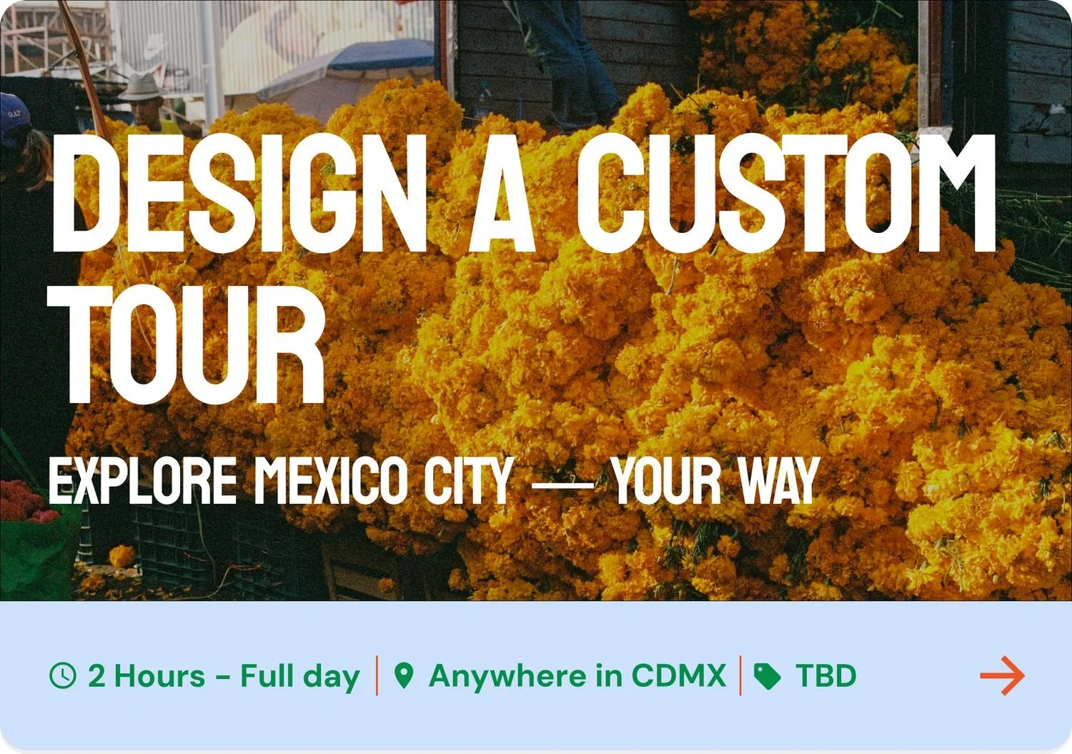 DESIGN A CUSTOM TOUR