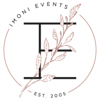 Logo for Imoni Events, a wedding and event planning partner of OLD TOWN LOVE.